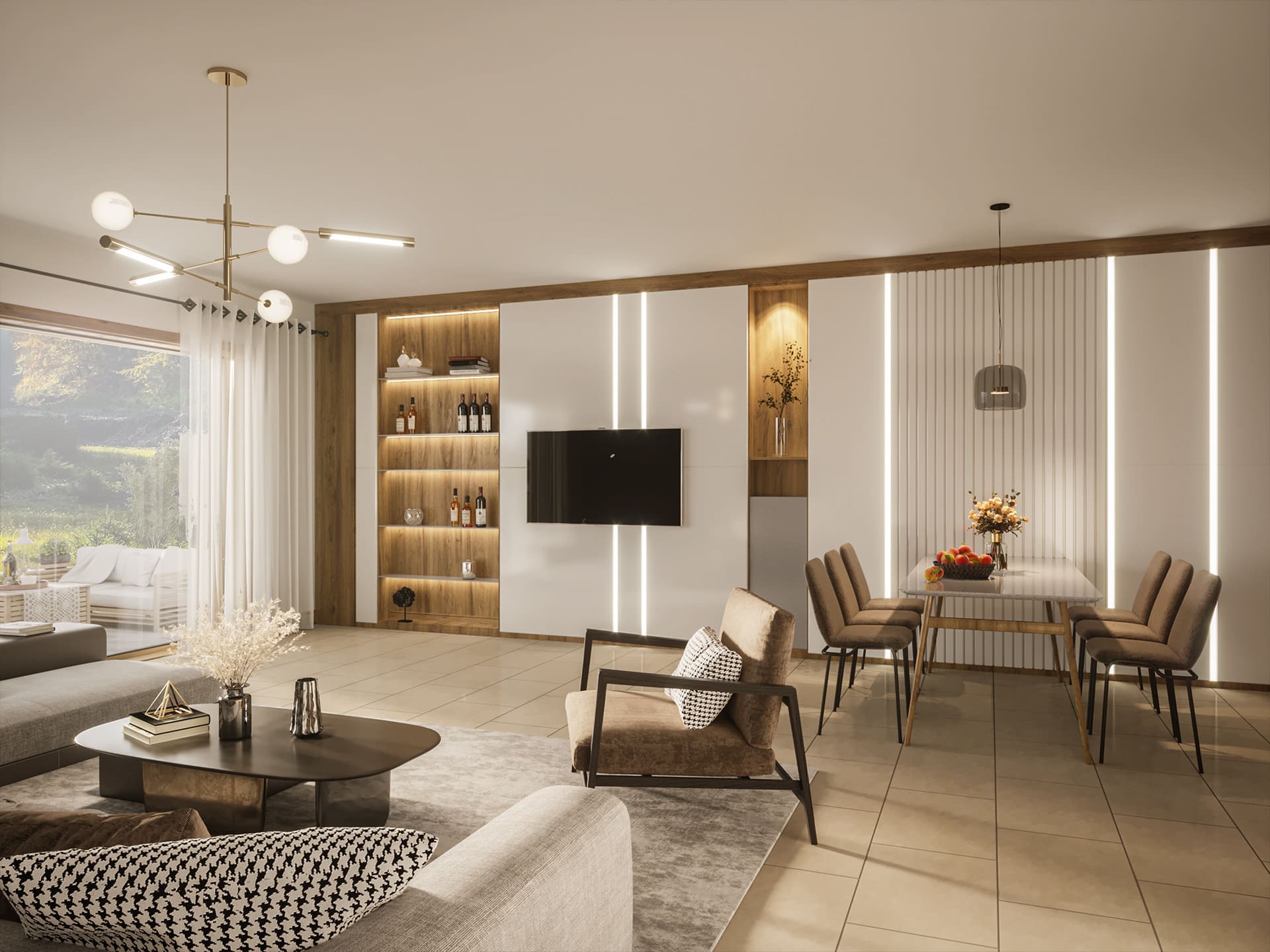 Open Plan Living & Dining