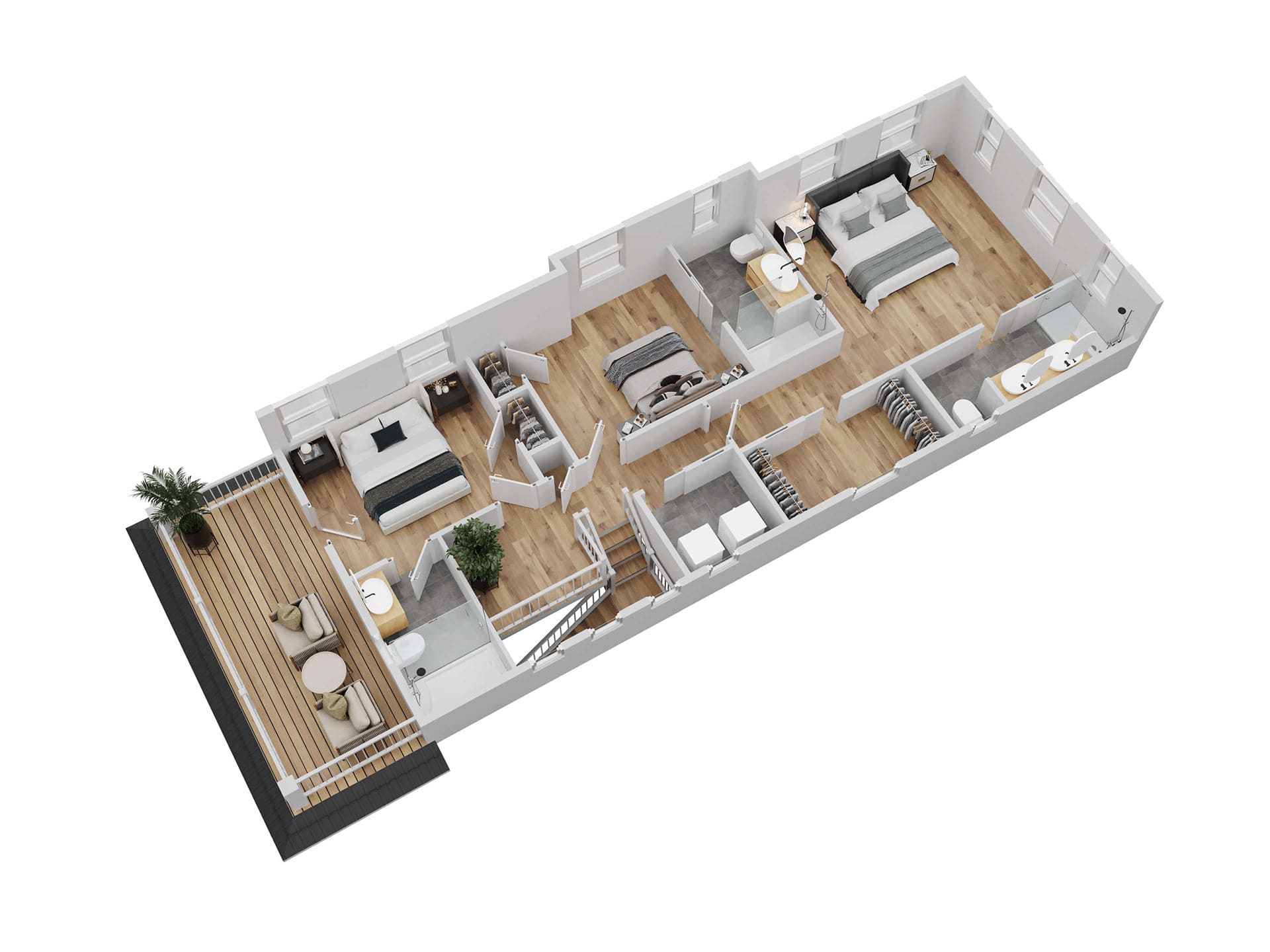 Second Floor - Bedrooms