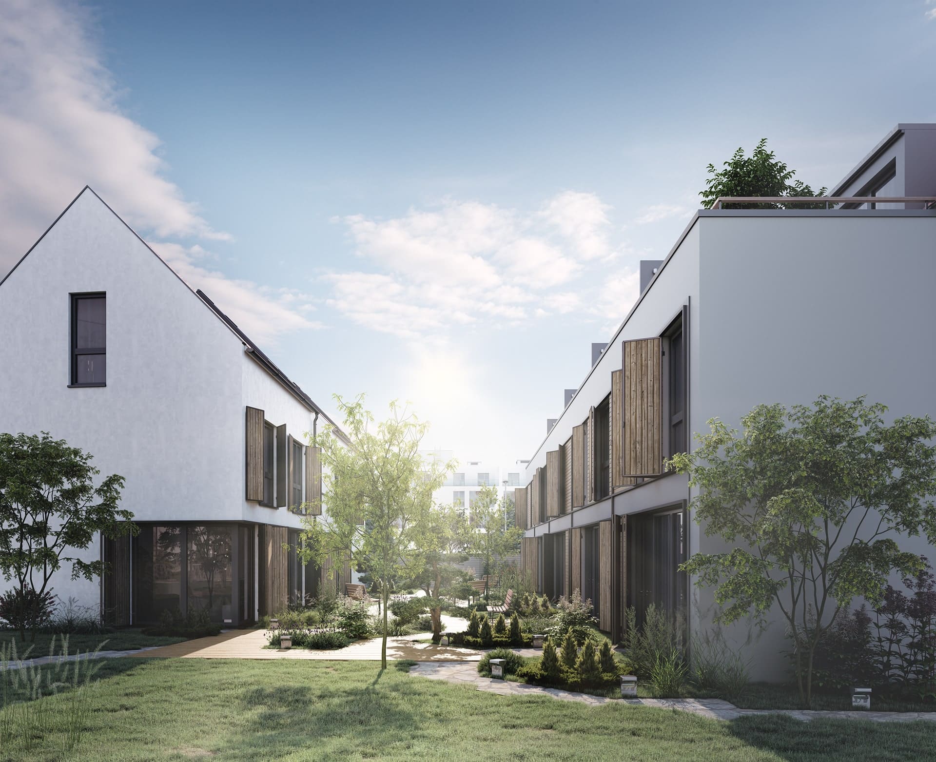 Contemporary Residential Complex in Austria — luxury real estate visualization by StageHomy
