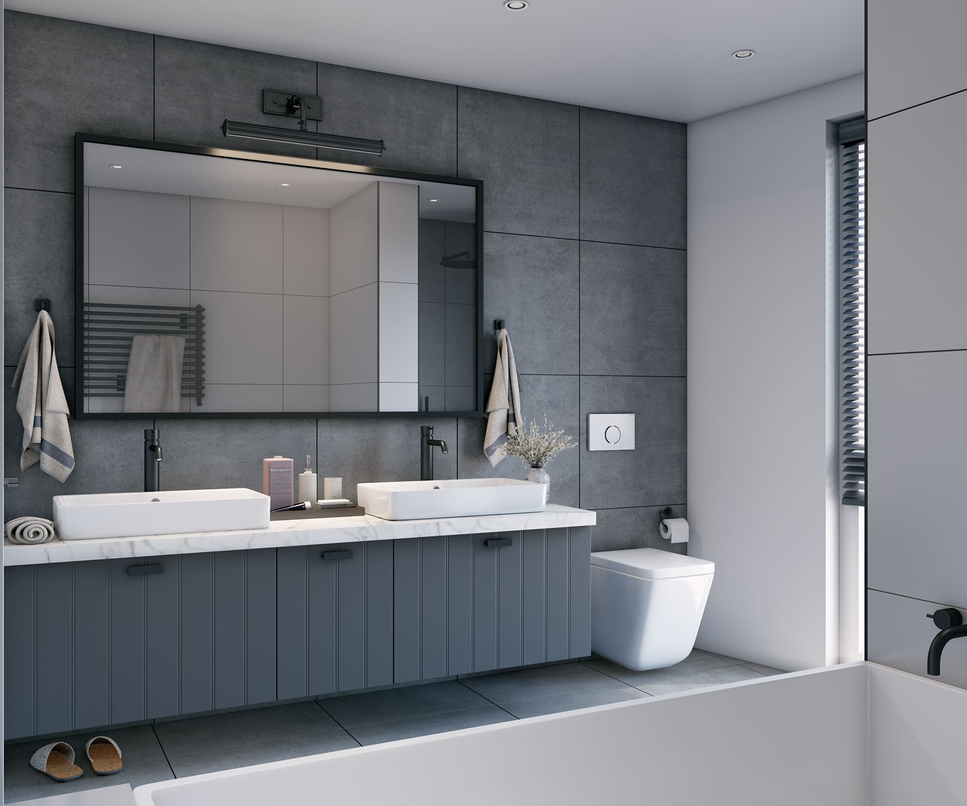 Dual Vanity Bathroom