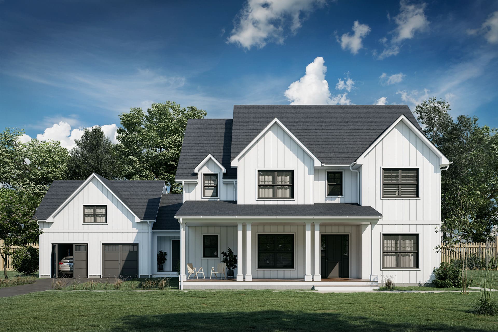 Modern Farmhouse Estate in USA — luxury architectural visualization by StageHomy
