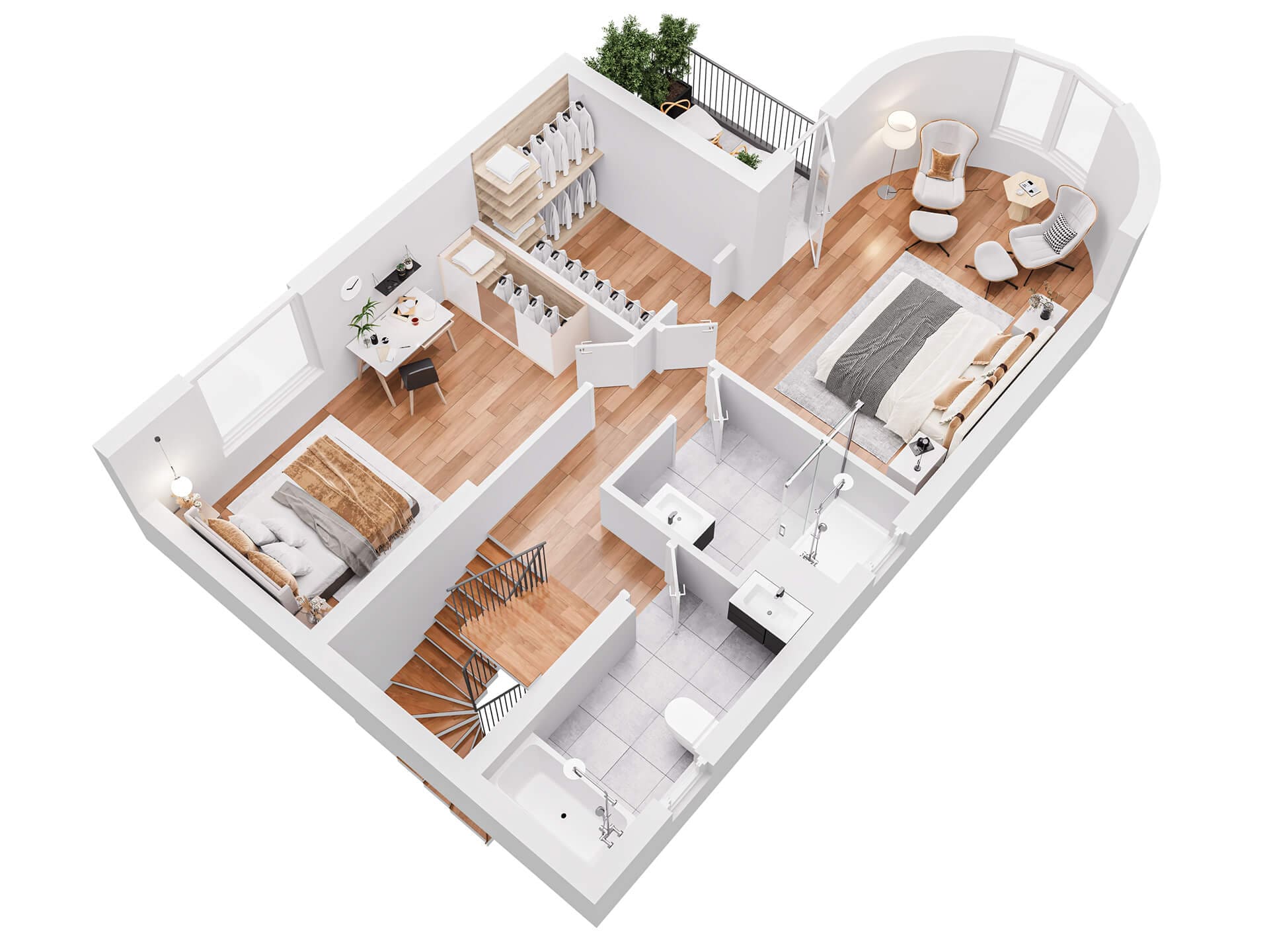Duplex Upper Floor