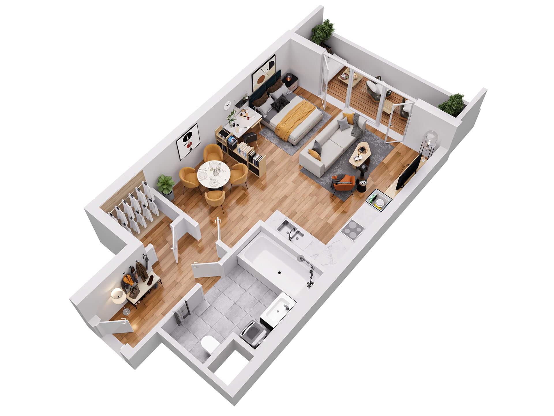 Modern Studio Layout