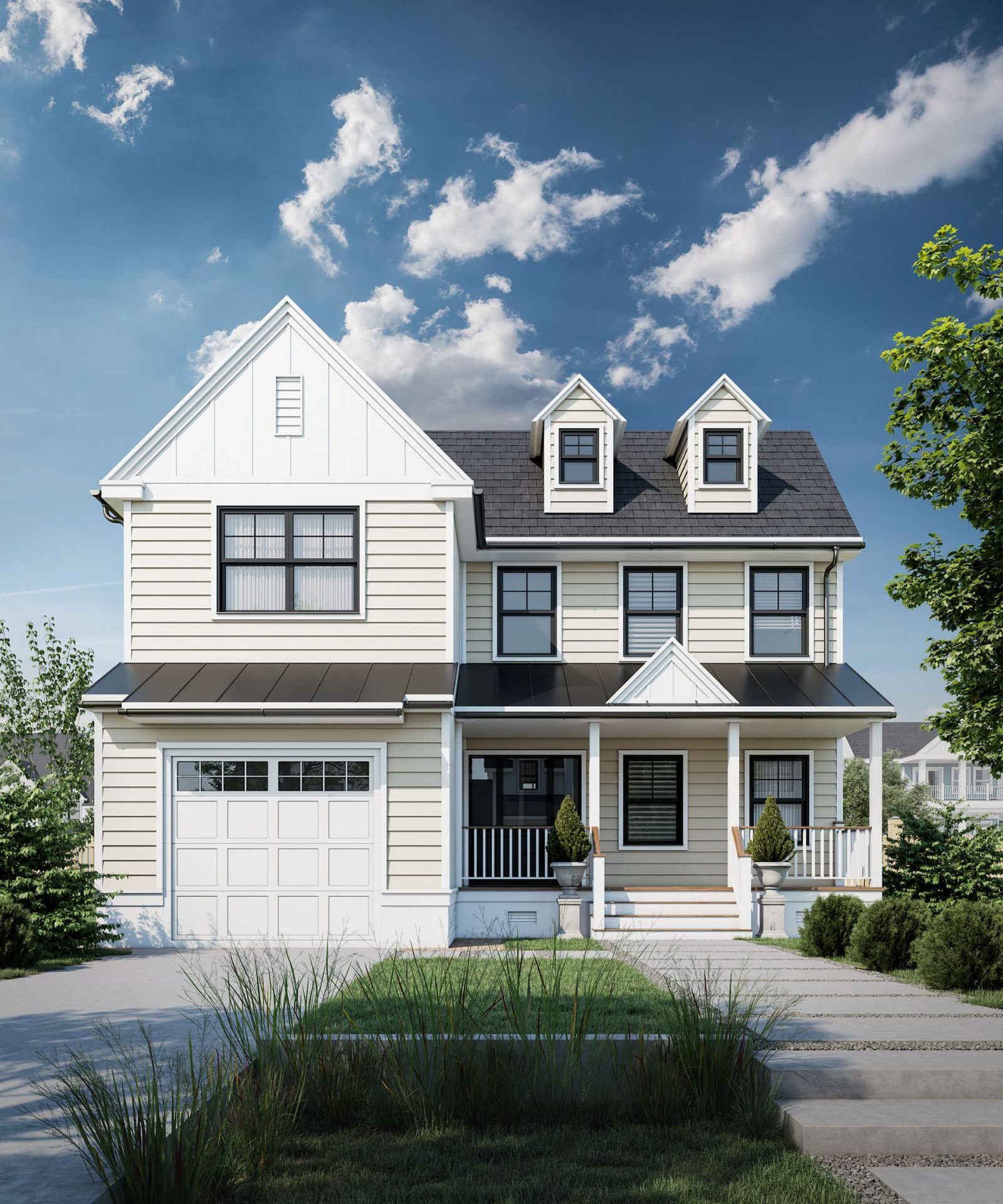 Modernist Forest Villa in United States — luxury architectural visualization by StageHomy