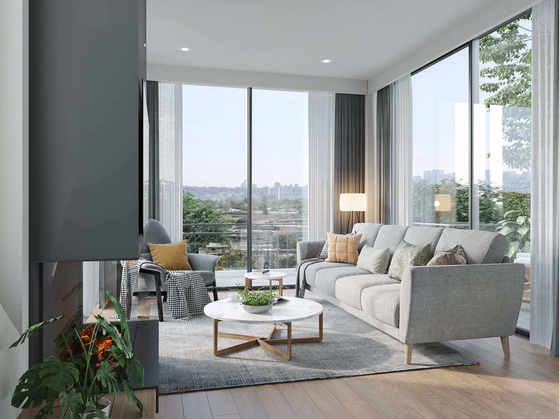 Living Area City Views