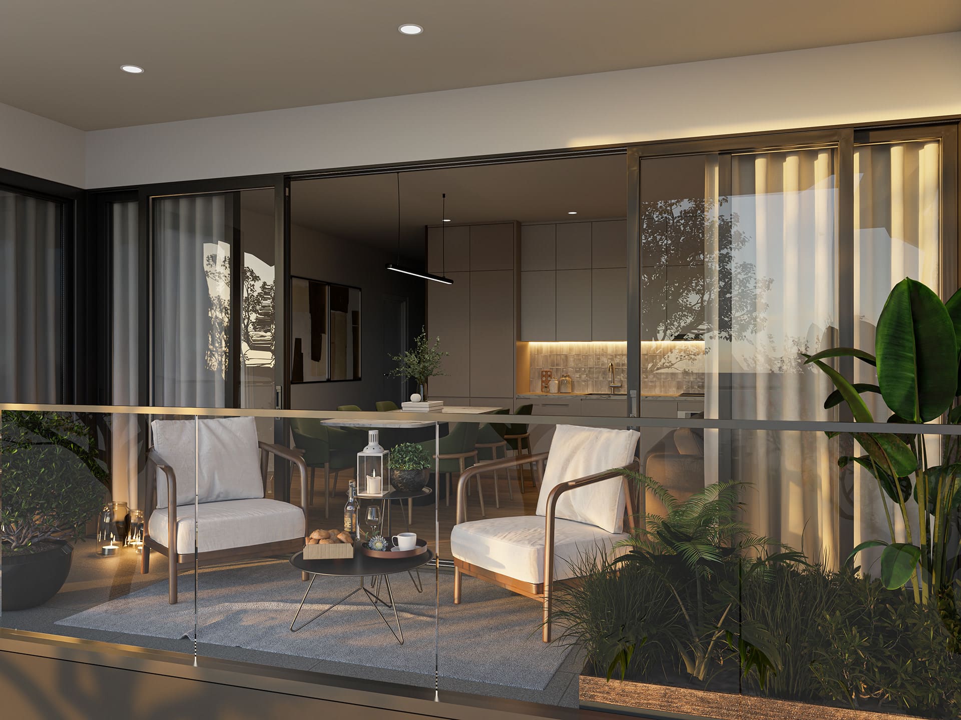 Evening Terrace View