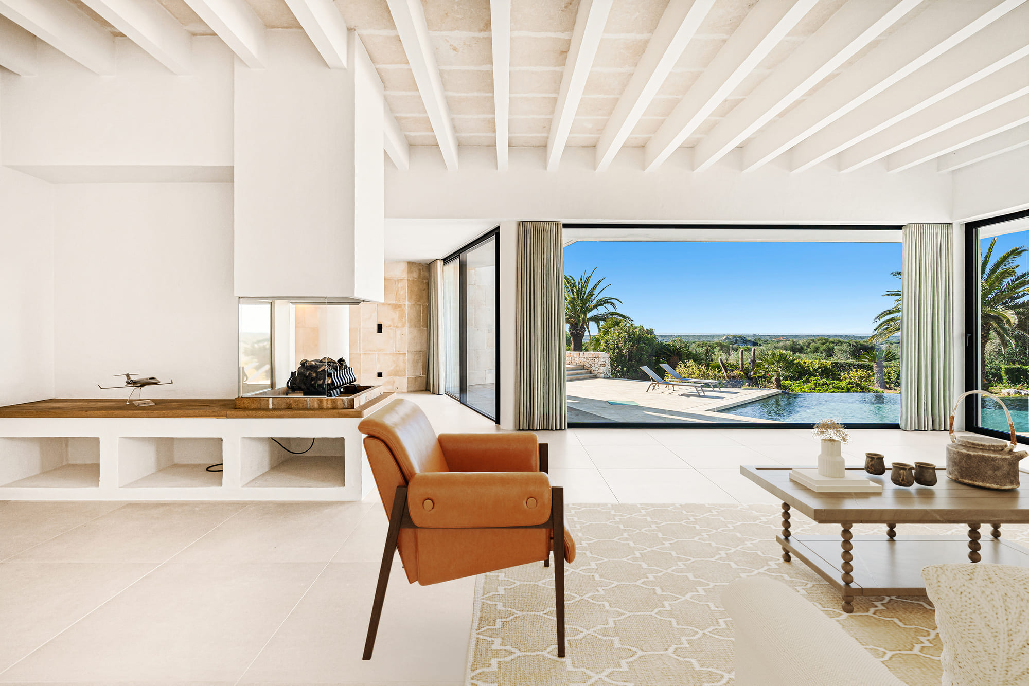 Mallorca Modern Retreat — Virtual Staging render by StageHomy