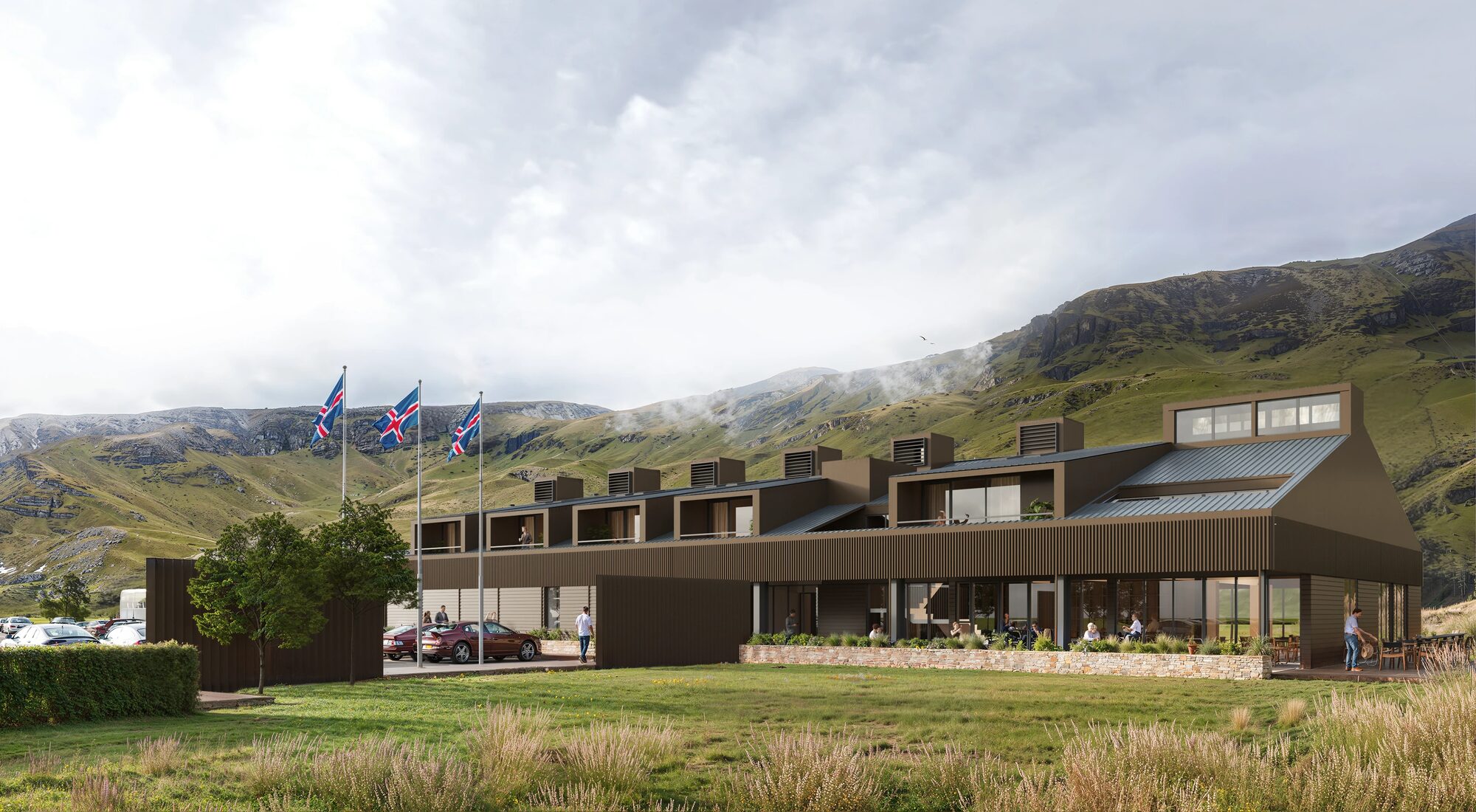 Seljaland Hotel in Seljaland, Iceland — luxury architectural visualization by StageHomy