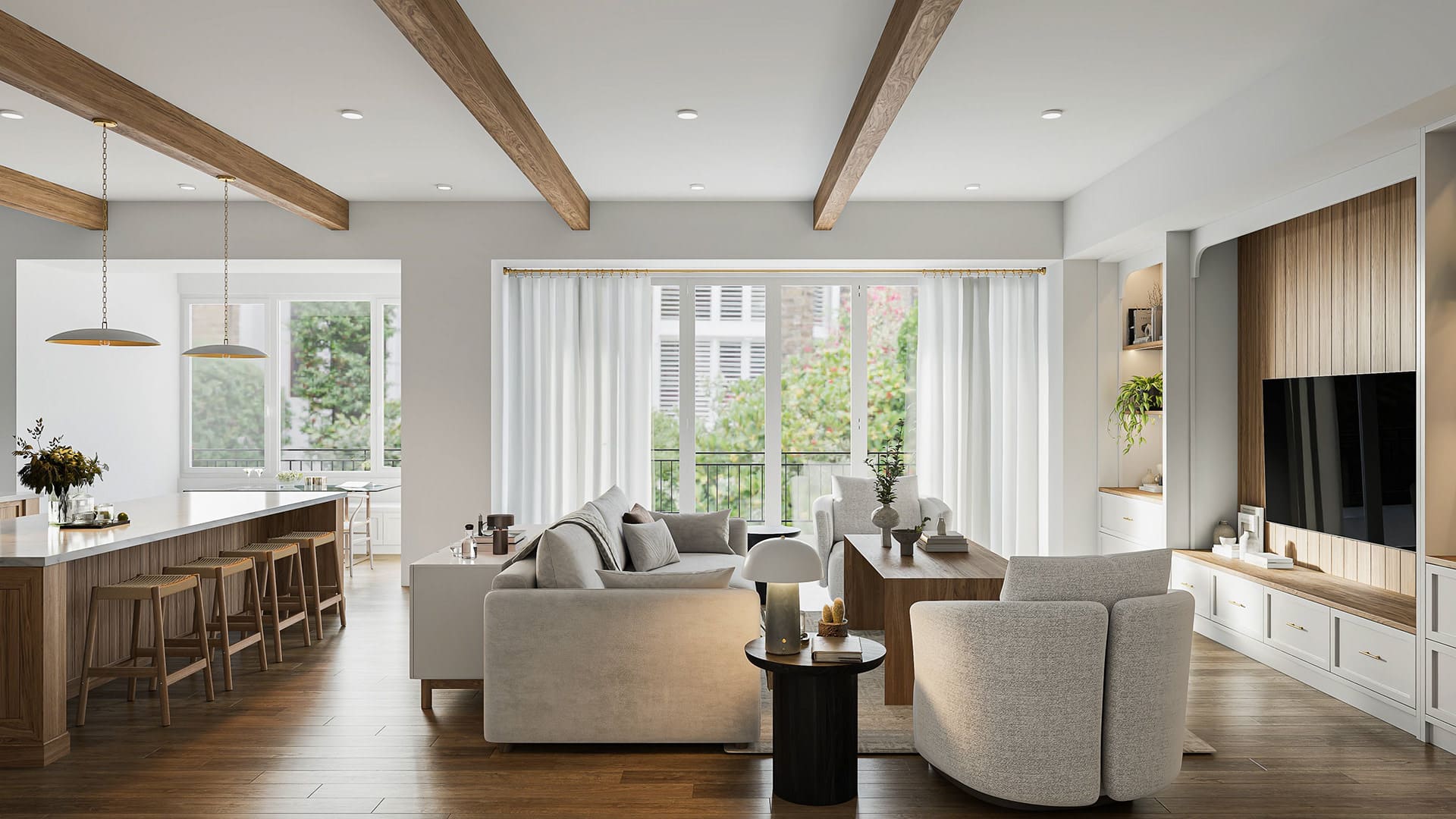 Open Plan Kitchen & Living