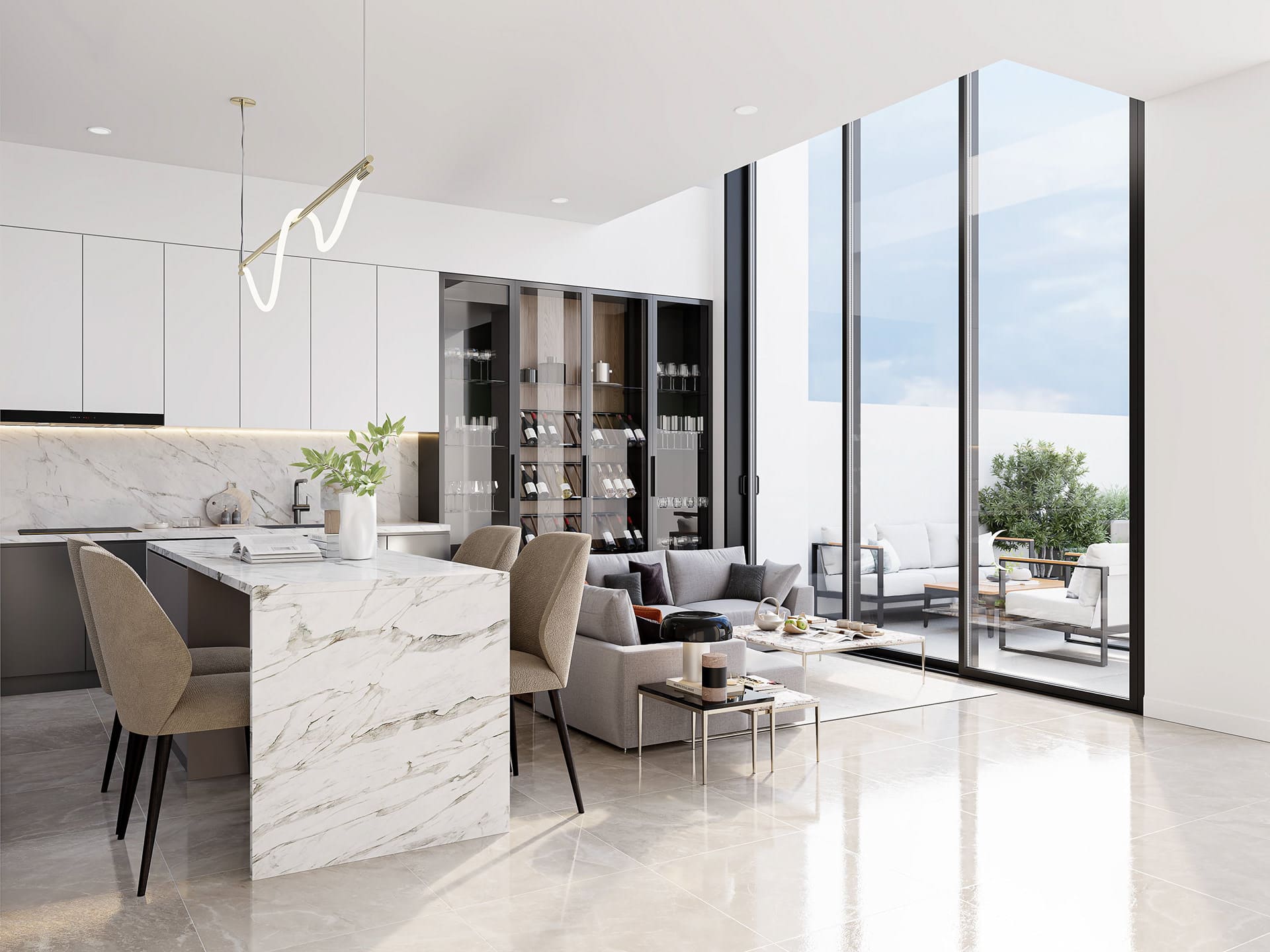 Open Plan Living & Kitchen