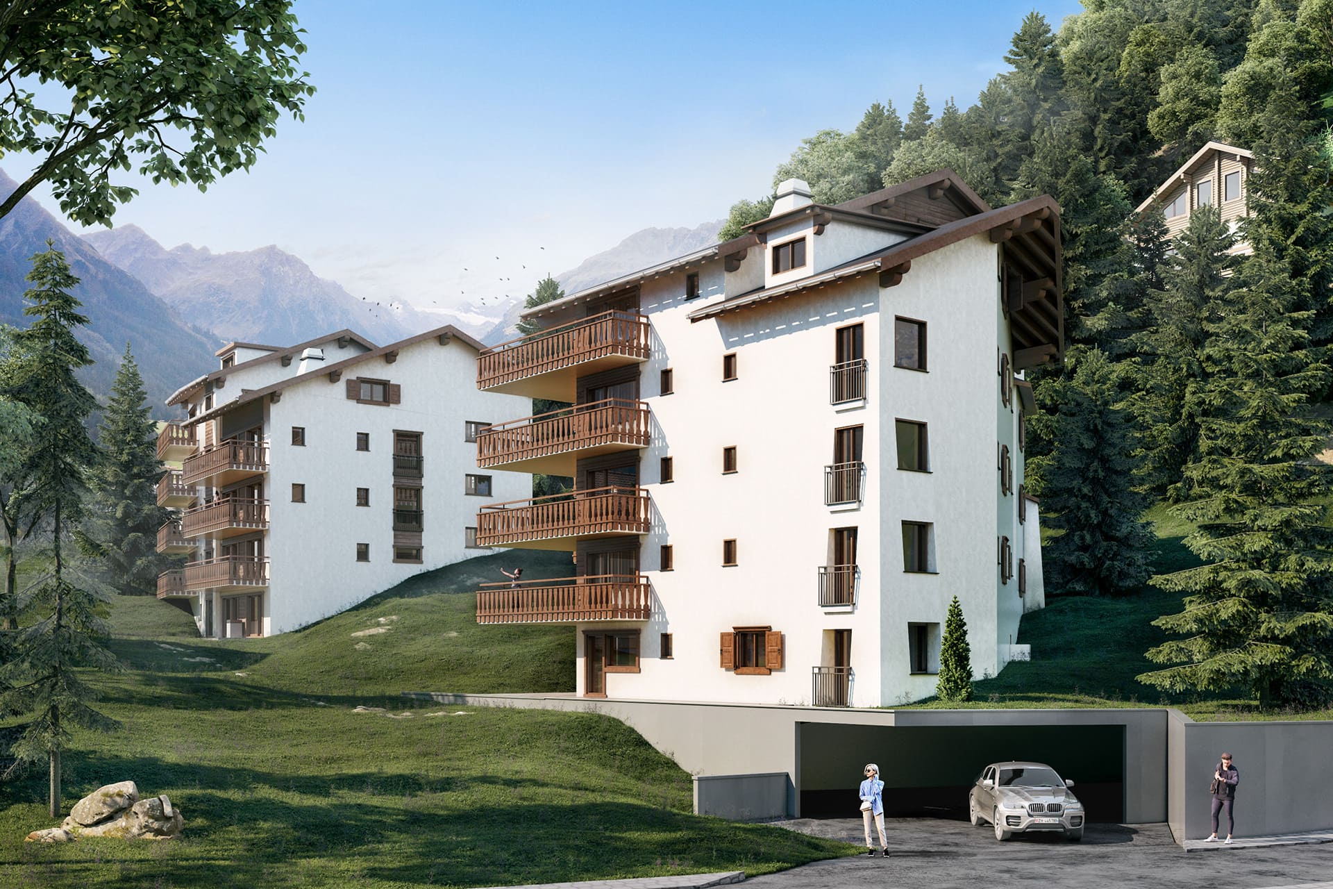 Tyrol Alpine Resort in Tyrol, Austria — luxury architectural visualization by StageHomy