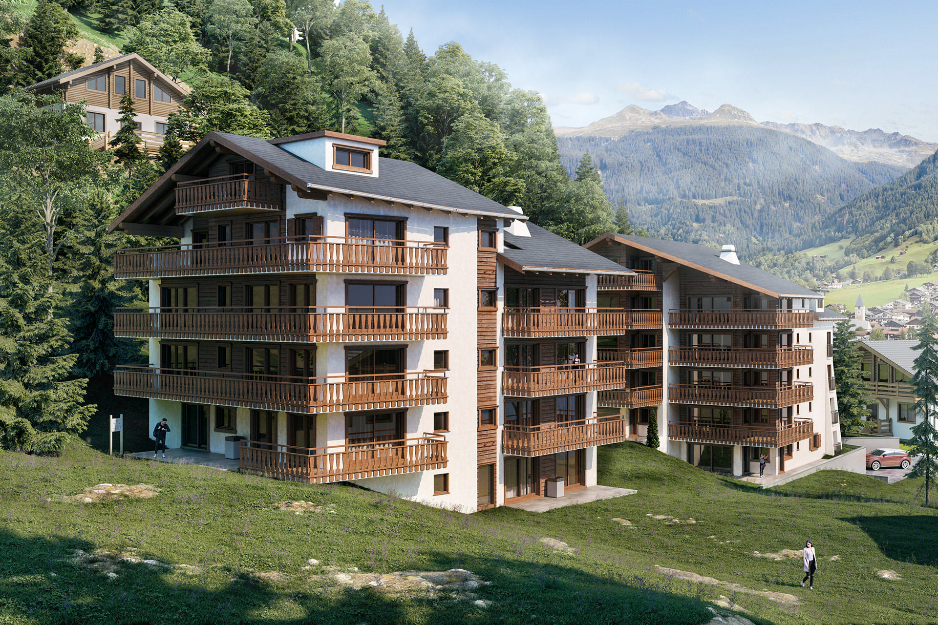 Alpine Chalet Resort - Exteriors by StageHomy