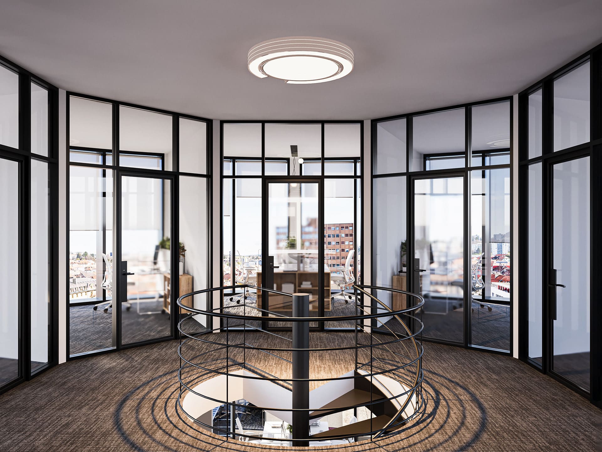 Zurich Corporate Headquarters in Zurich, Switzerland — luxury architectural visualization by StageHomy